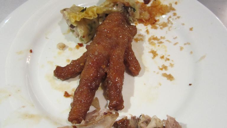This chicken foot seemed to be flipping the bird.