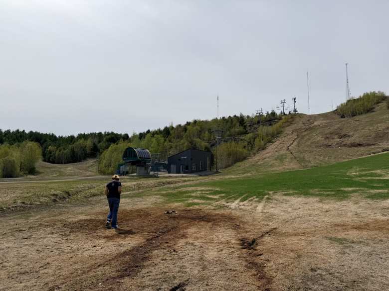 Mel at the Anadac Ski Hill. Mel at the Anadac Ski Hill.