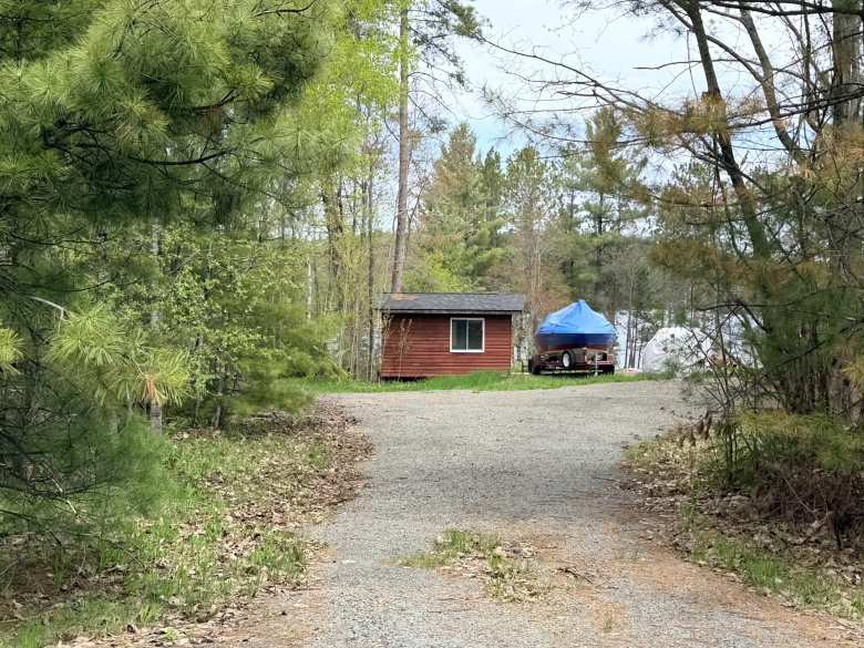 Mel's father's company cabins. Mel's father's company cabins.