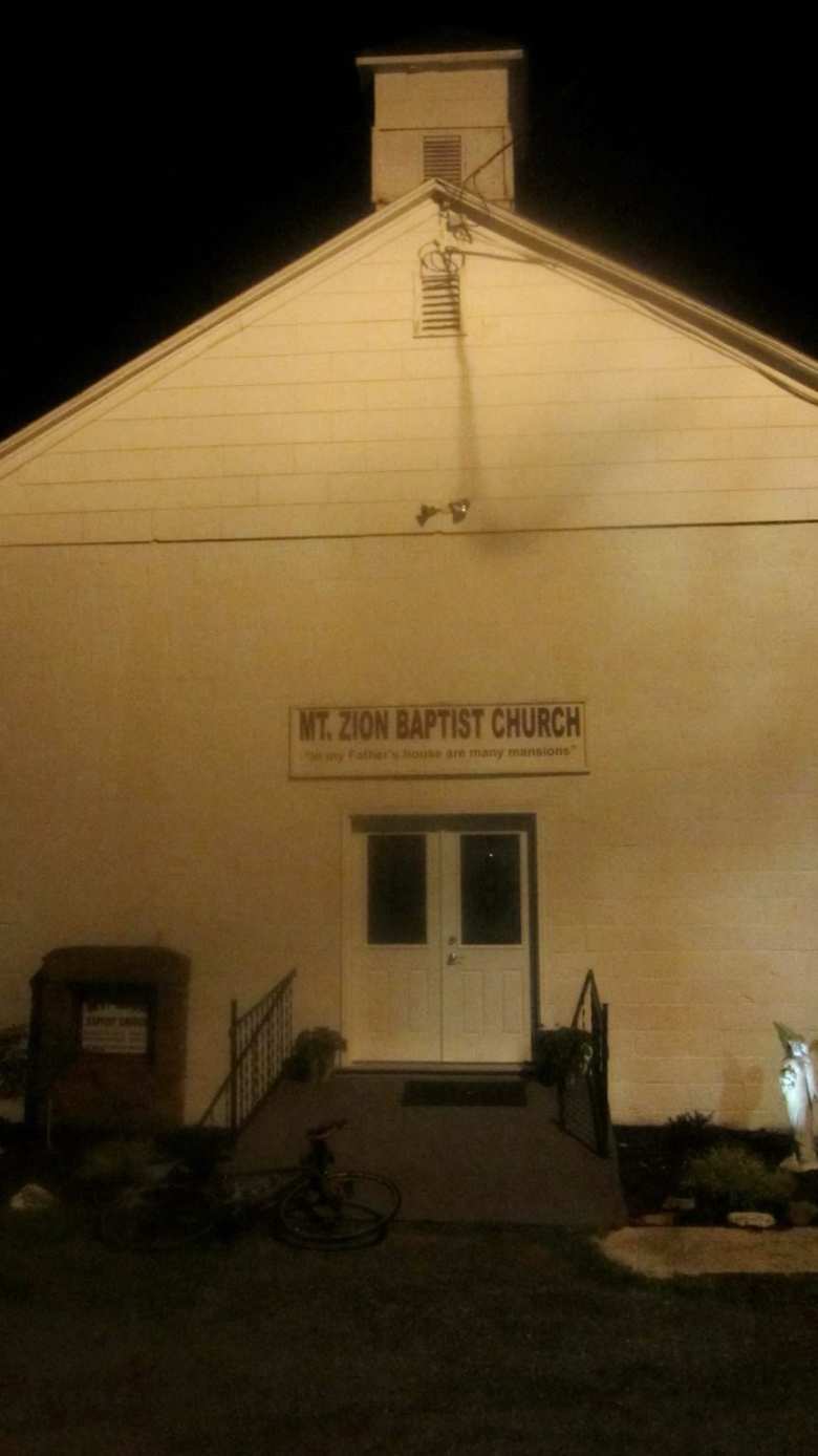 Mt. Zion Baptist Church at 3:45 a.m.