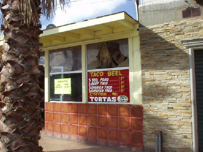 I did order some ghetto beef tacos from this "Taco Beel" (actually Taco Bell, though unrelated to the U.S. Taco Bell I'm sure), however.