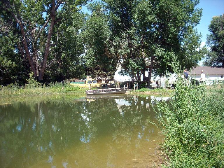 A pond and boat, good for Luke's "Tom Sawyer-like son."