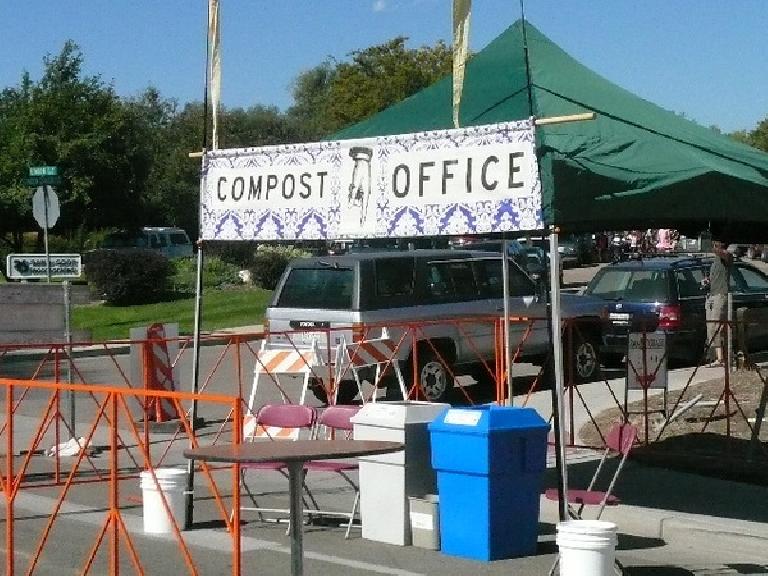 New Belgium Brewery is a very eco-friendly company.  Here is a compost office.