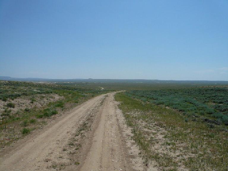 Day 14: 134 miles through the treeless Great Divide Basin, WY and suffering badly from hyponatremia.  Happy birthday to me.