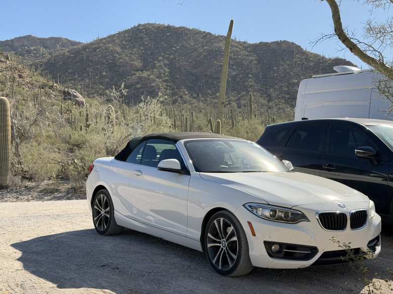 My BMW 218i Convertible Turo rental.