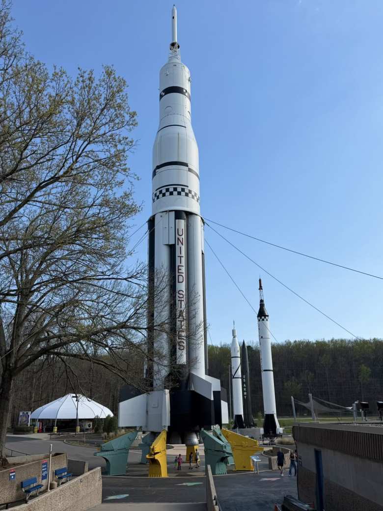 Saturn I was the first American launch vehicle developed solely for space exploration. It was first static tested in Huntsville. It had a 100% success rate. 