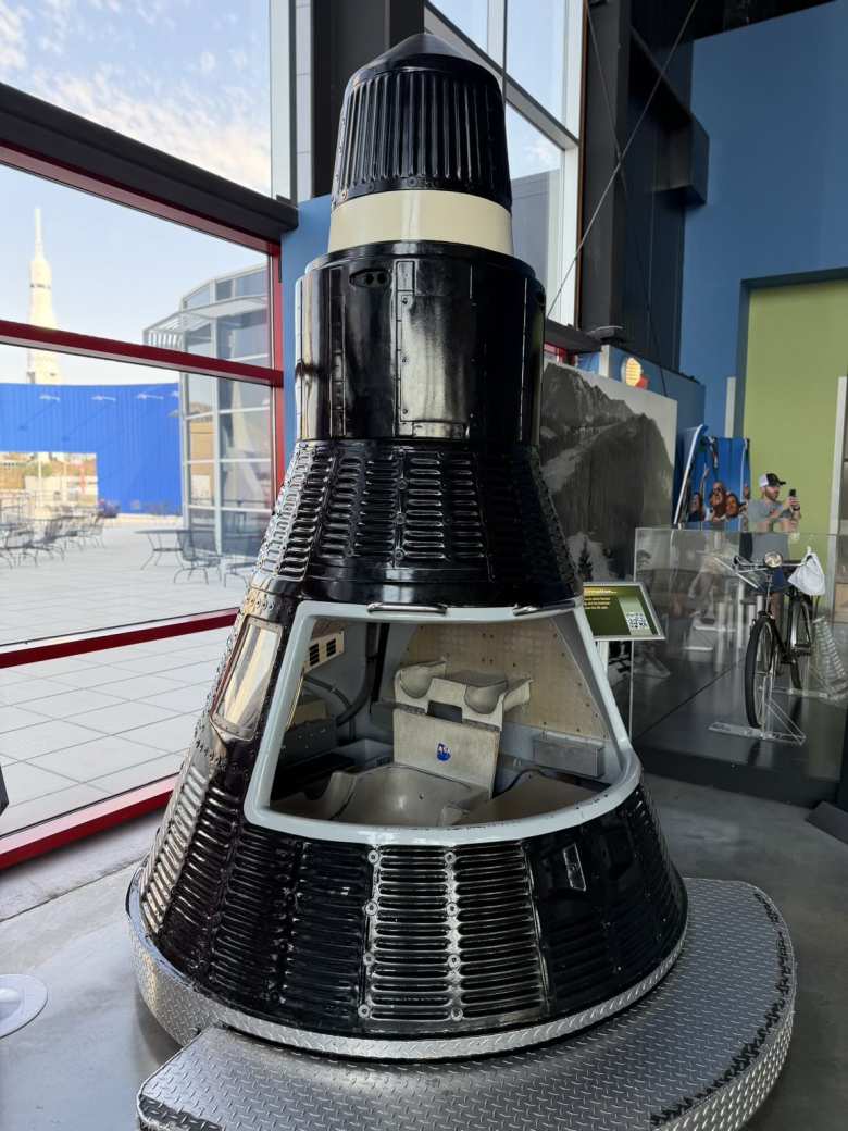 The Mercury space capsule was so small that Chuck Yeager described its astronauts as "Spam in the Can."