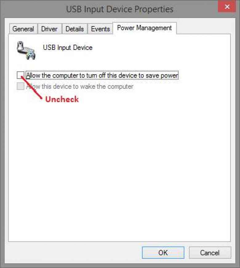 USB Input Device Power Management