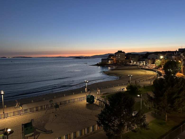 The view from our room at Hotel Carril, where we stayed for the night.