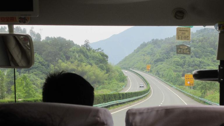 This was the expressway from the Huangshan Mountains. All highways in eastern China seemed super well maintained and landscaped.