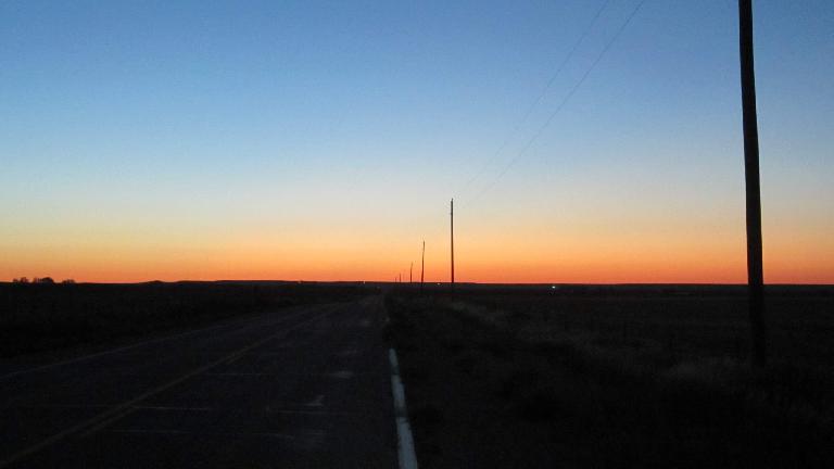 [Mile 18] Sunrise over eastern Colorado.