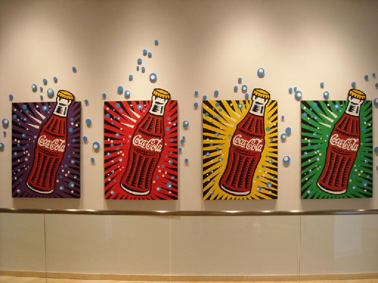 Coca-Cola pop art.