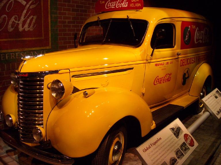 Old Coca-Cola pickup truck.