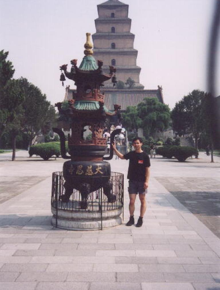 That's me in front of the Big Wild Goose Pagoda, I think...