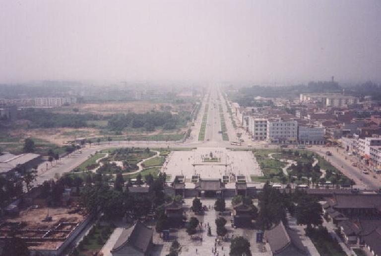 The view of Xian from the top of the Pagoda, which was 7 stories tall.