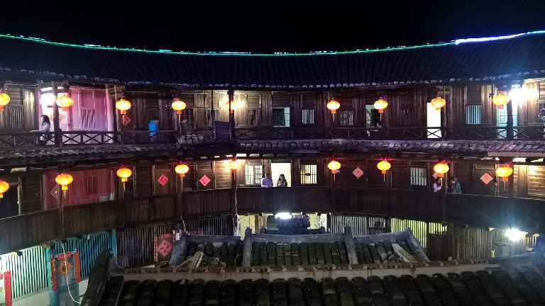 A Yongding Hakka Tulou walking distance from the Hakka Tulou Prince Hotel in Yongding, China.