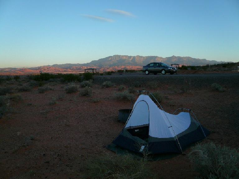 I camped at Sand Hollow State Park in Hurricane Valley.